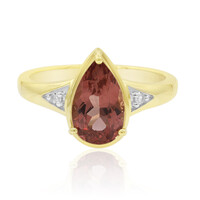 9K Red Apatite Gold Ring