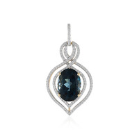 14K London Blue Topaz Gold Pendant (SUHANA)