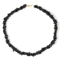 Brazilian Black Tourmaline Silver Necklace