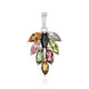 Fancy Tourmaline Silver Pendant