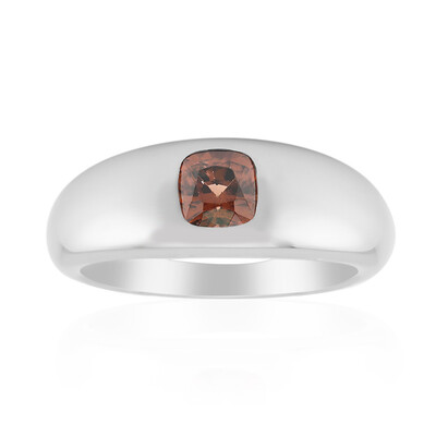 Pink Zircon Silver Ring