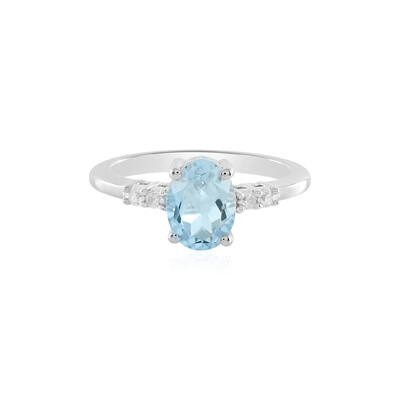 Sky Blue Topaz Silver Ring