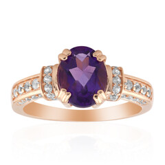 Moroccan Amethyst Silver Ring