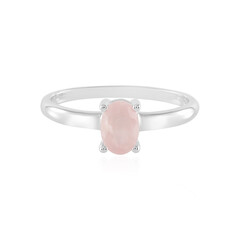 Rose Quartz Silver Ring