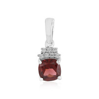 Mozambique Garnet Silver Pendant