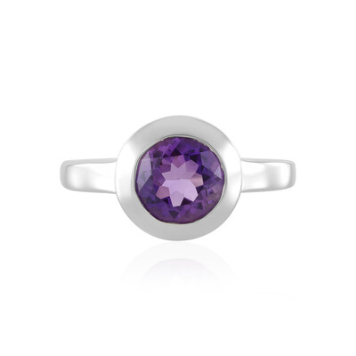 Uruguayan Amethyst Silver Ring