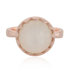 White Moonstone Silver Ring