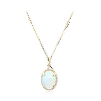 14K AAA Welo Opal Gold Necklace (CIRARI)