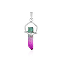 Bi Colour Quartz Silver Pendant