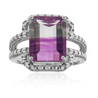 Bi Colour Fluorite Silver Ring (Pallanova)