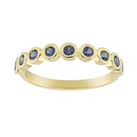 9K Ceylon Blue Sapphire Gold Ring