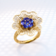 9K AAA Tanzanite Gold Ring (Ornaments by de Melo)