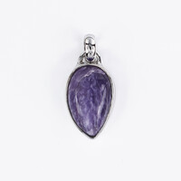 Charoite Silver Pendant