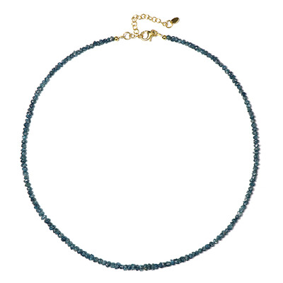 Blue Diamond Silver Necklace