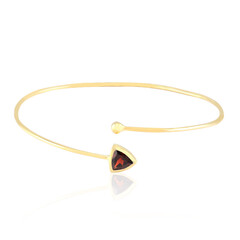 Mozambique Garnet Silver Bangle