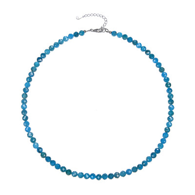 Blue Apatite Silver Necklace