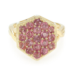 18K Unheated Padparadscha Sapphire Gold Ring (AMAYANI)