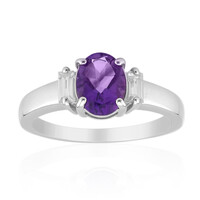 Zambian Amethyst Silver Ring