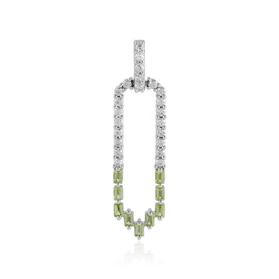 Arizona Peridot Silver Pendant