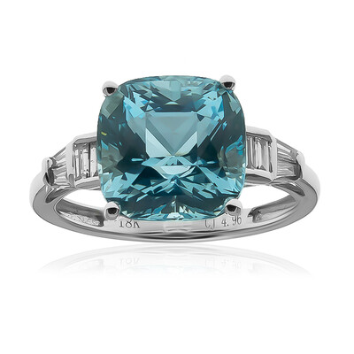 18K AAA Brazilian Aquamarine Gold Ring (CIRARI)