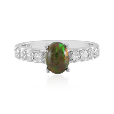 Mezezo Opal Silver Ring