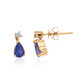 10K AAA Tanzanite Gold Earrings