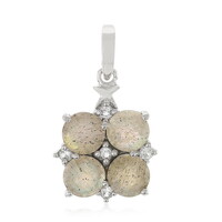 Romanian Spectrolite Silver Pendant