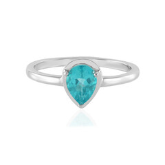 Blue Apatite Silver Ring