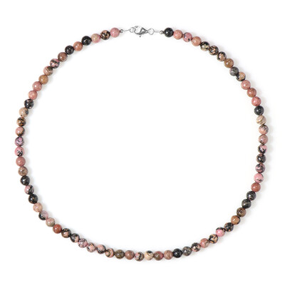 Rhodonite Silver Necklace