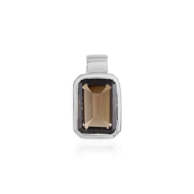 Smoky Quartz Silver Pendant (MONOSONO COLLECTION)