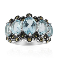 Sky Blue Topaz Silver Ring