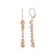 Peach Moonstone Silver Earrings (KM by Juwelo)