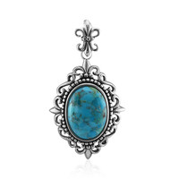 Kingman Blue Mojave Turquoise Silver Pendant (Art of Nature)