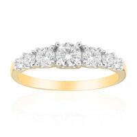 14K VVS1 (G) Diamond Gold Ring