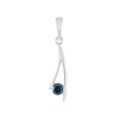 I3 Blue Diamond Silver Pendant