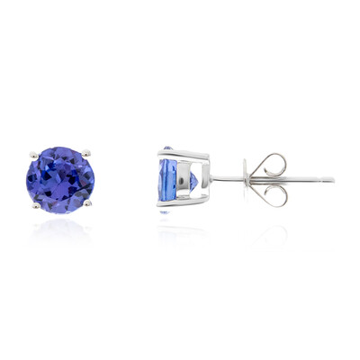 10K AAA Tanzanite Gold Earrings