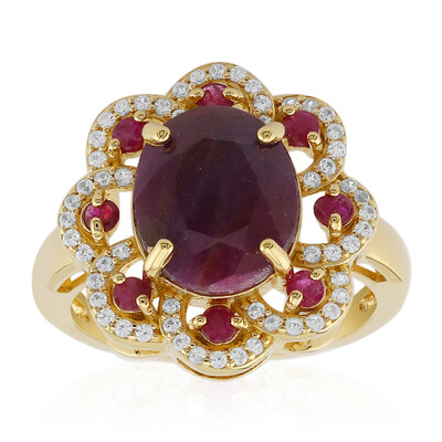 Ruby Silver Ring