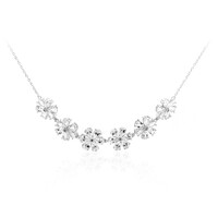 White Topaz Silver Necklace