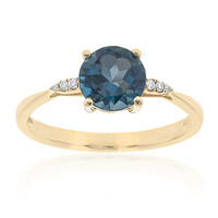 10K London Blue Topaz Gold Ring