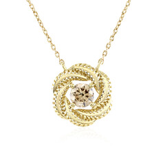 9K Diamond champagne I1 Gold Necklace (Ornaments by de Melo)