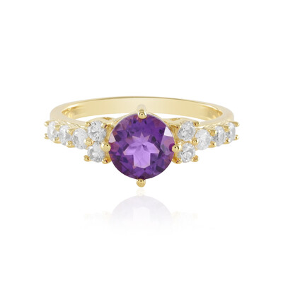 Moroccan Amethyst Silver Ring