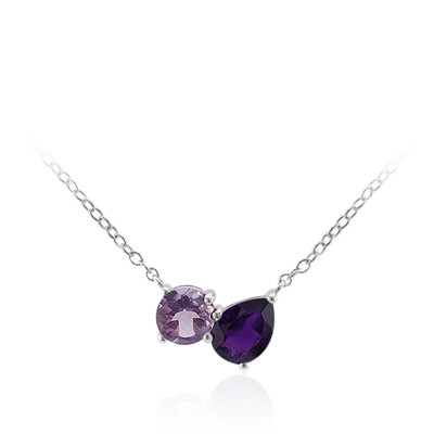 Zambian Amethyst Silver Necklace