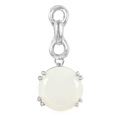 White Moonstone Silver Pendant