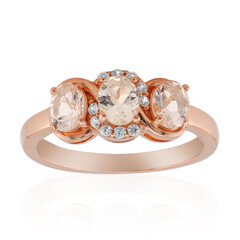 Morganite Silver Ring