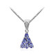 Tanzanite Silver Necklace