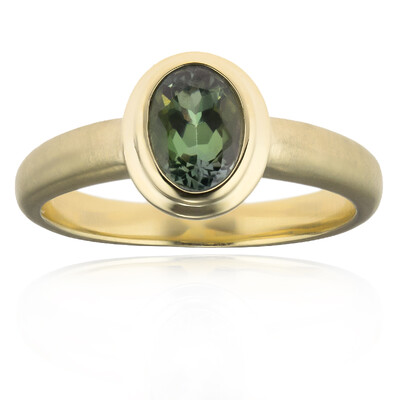 9K Green Tanzanite Gold Ring (CUSTODANA)