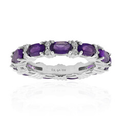 Zambian Amethyst Silver Ring