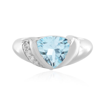 Sky Blue Topaz Silver Ring