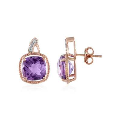 Amethyst Silver Earrings