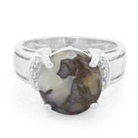 Dinosaur Bone Silver Ring